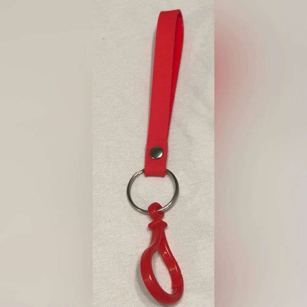 Keychain I love you graphic green. 7”L